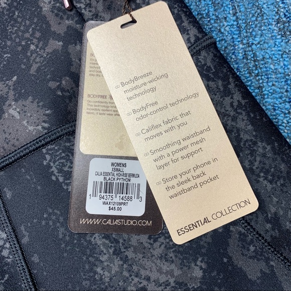 NWT Calia Essential High Rise Bike Shorts Python - Picture 5 of 8